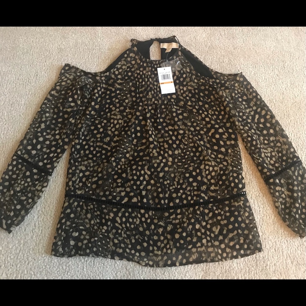 Michael Kors cold shoulder top